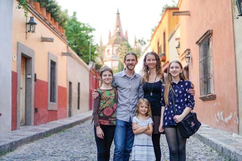 The five of us in San Miguel de Allende, 2017
