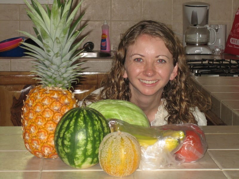 Jen and her fruit