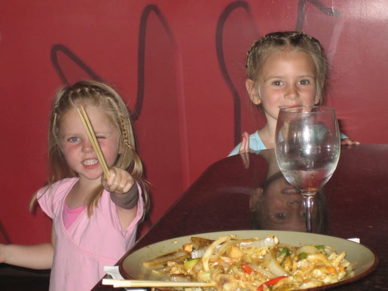 Girls at Benihana in Multiplaza