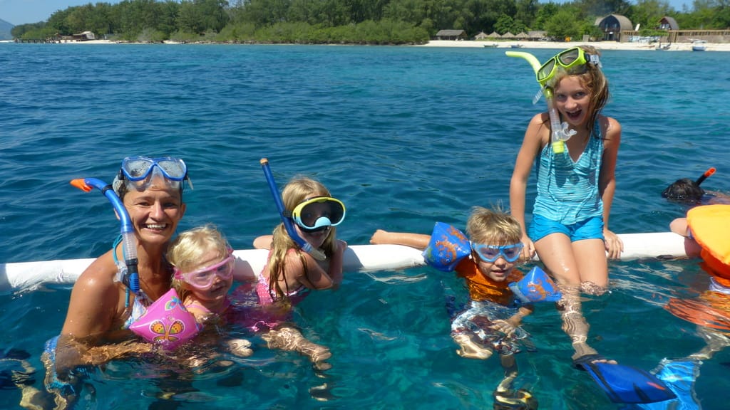Snorkeling near Gili Meno