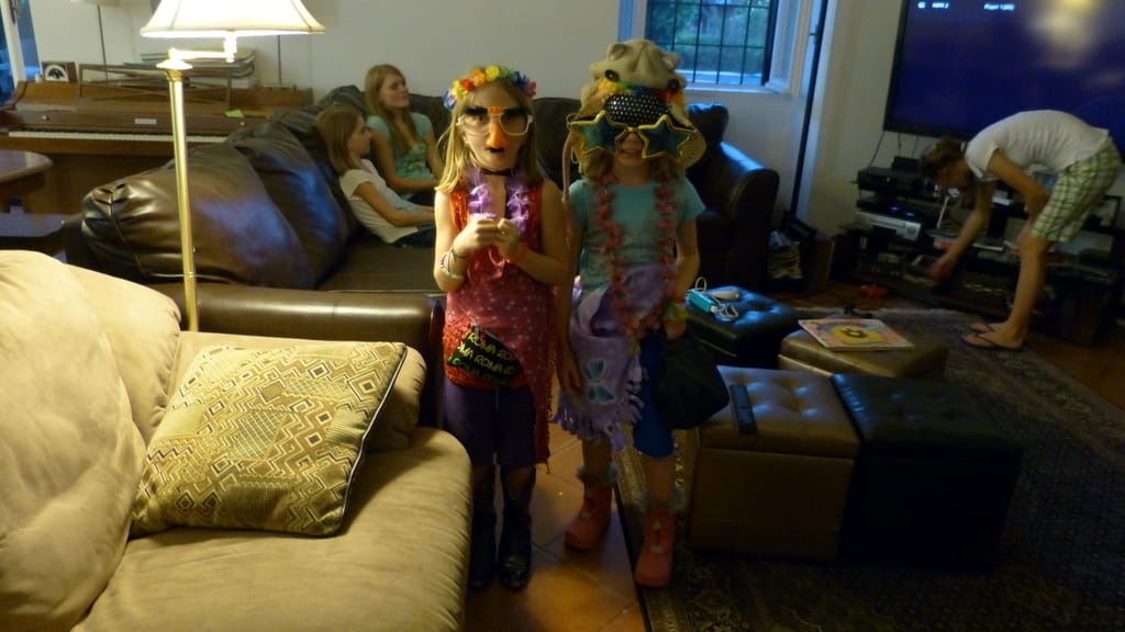Dressing up with friends