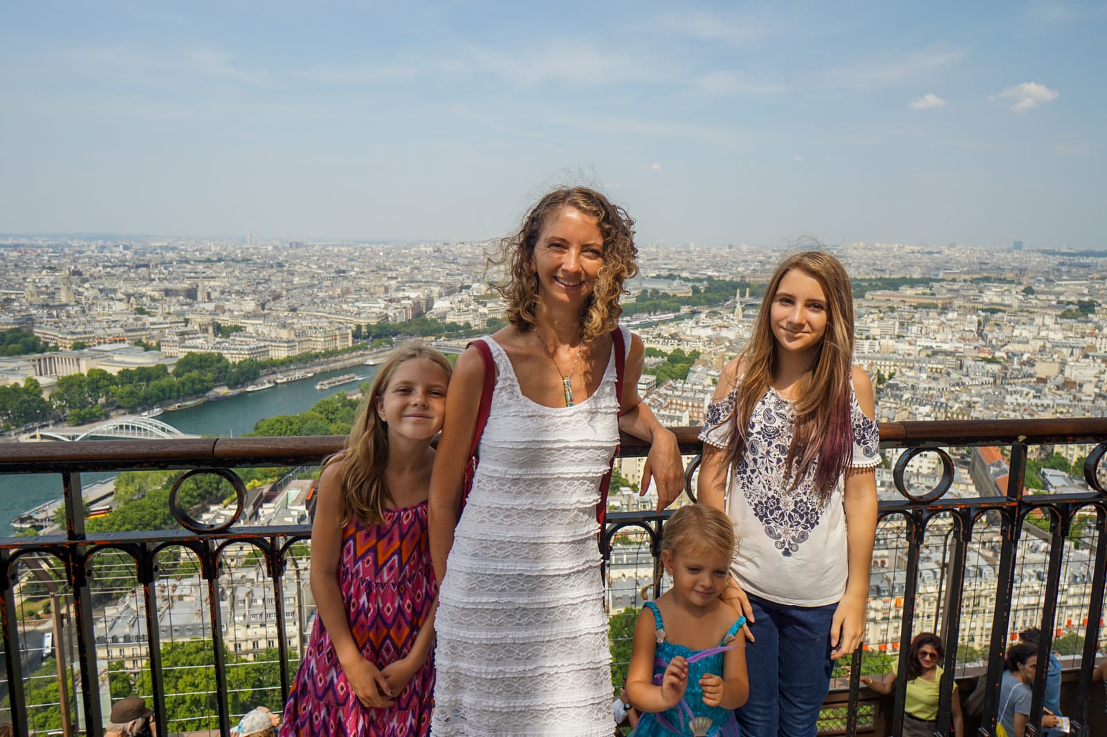 At the Eiffel Tower in Paris, France