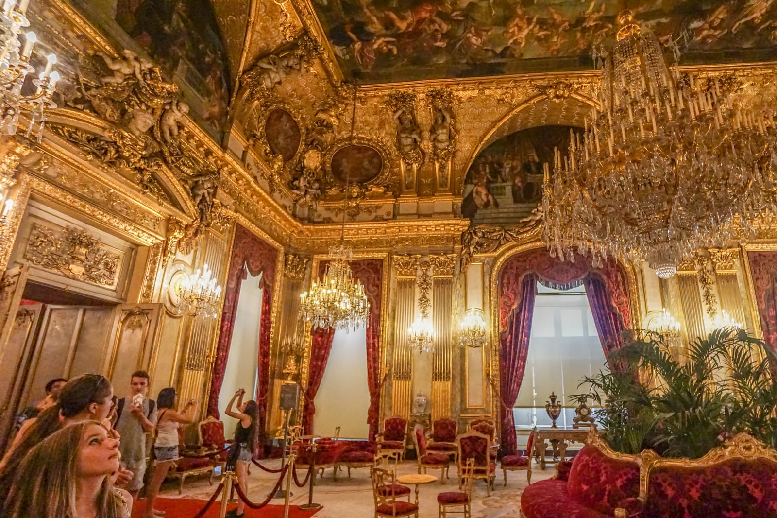 Napoleon's Apartment at The Louvre Museum in Paris, France