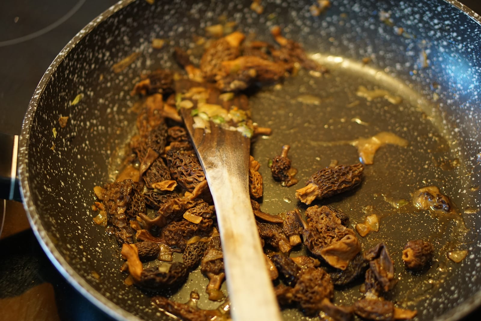 Delicious home cooked mushrooms Versonnex, France