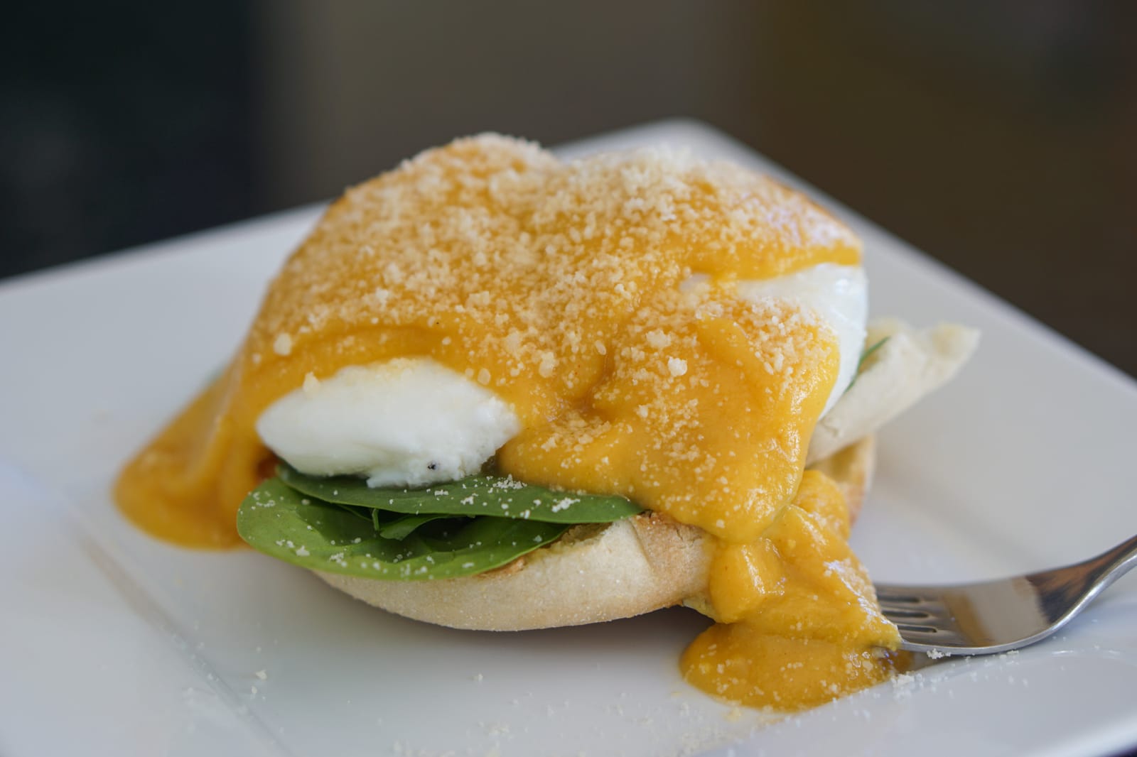 Jen's homemade eggs Florentine
